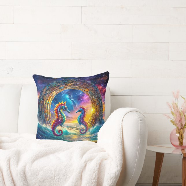 StarGate Seahorses Design By Rich AMeN Gill Cushion (Couch)