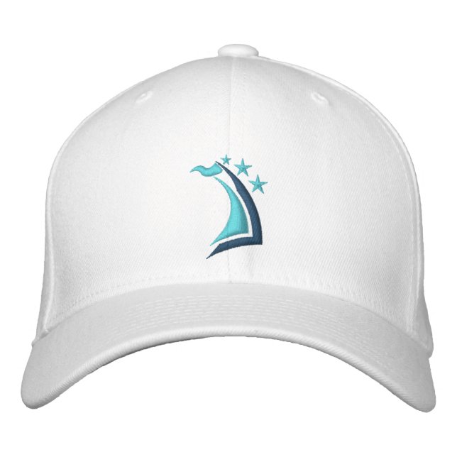 Stargazer Corp, White Embroidered Hat (Front)