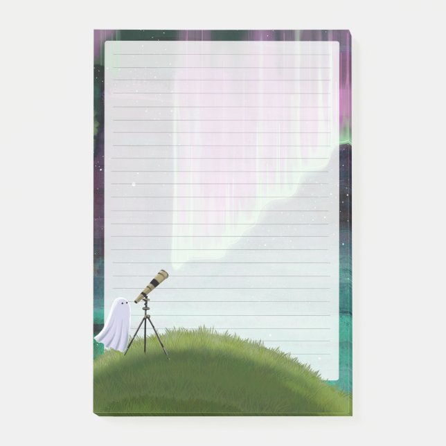 Stargazer - Cute Ghost Letter Writing Post-it Notes (Front)