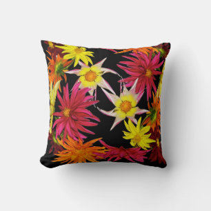 Stargazer Dahlias Cushion