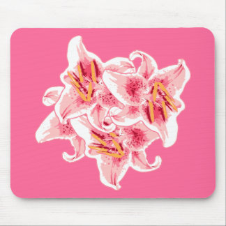 Stargazer Lilies Mouse Pad