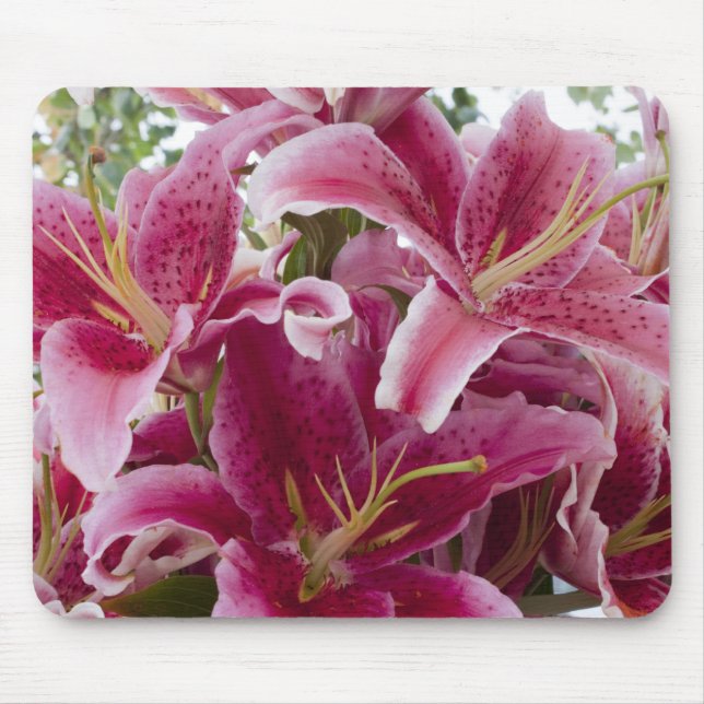 Stargazer Lilies Mouse Pad (Front)