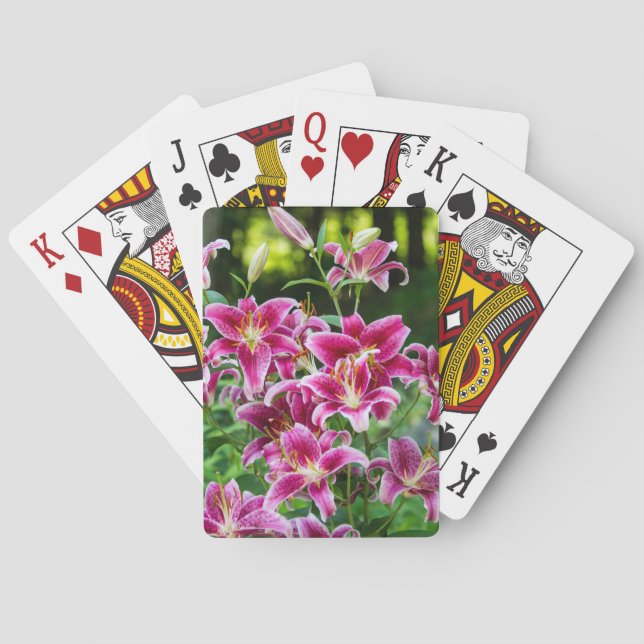 Stargazer Lilies  Playing Cards (Back)