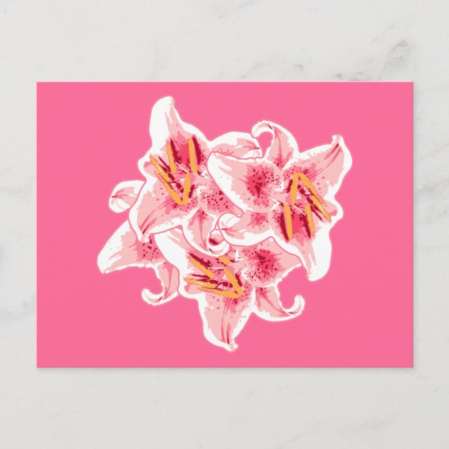 Stargazer Lilies Postcard (Front)