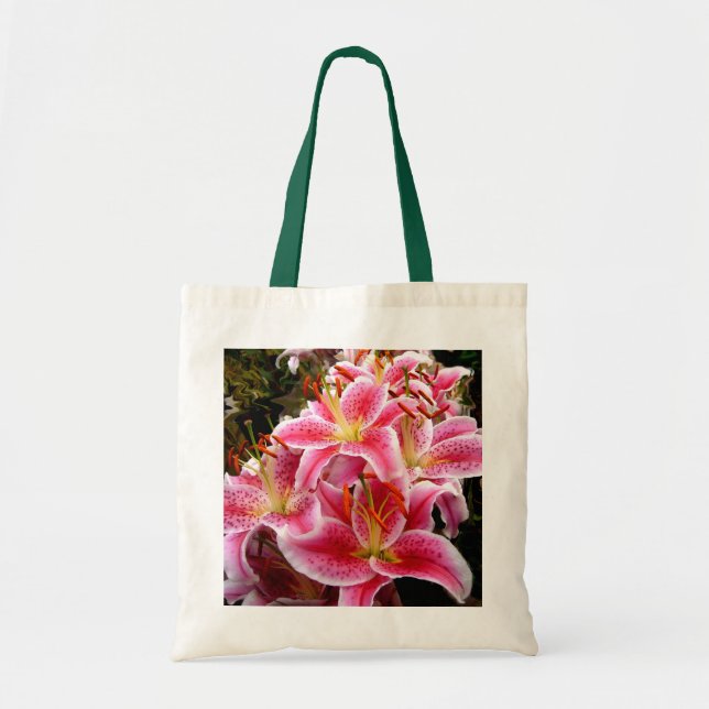 "Stargazer" Lilies Tote Bag (Front)
