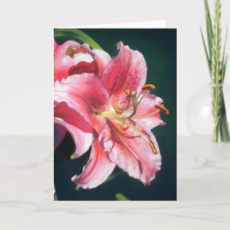 Stargazer Lily Card