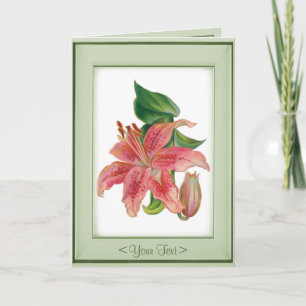 Stargazer Lily - Customise Card