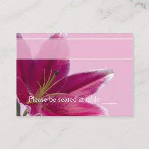 Stargazer Lily Escort Card