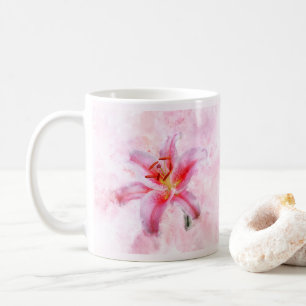 Stargazer Lily flower watercolor - wb 01 Coffee Mug