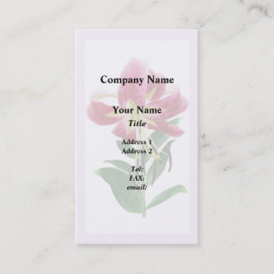 Stargazer Lily Looking Down Business Card