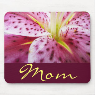 Stargazer Lily Personalised Mousepad