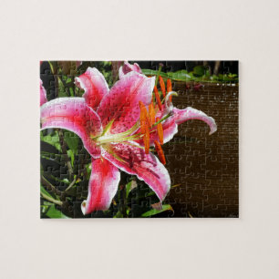 Stargazer Lily Photograph Jigsaw Puzzle
