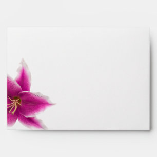 Stargazer Lily Wedding Envelope