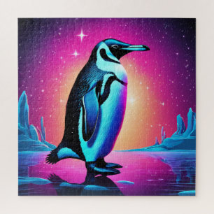 Stargazer penguin jigsaw puzzle