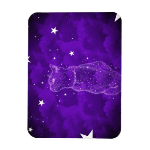 Stargazing Cat Magnet