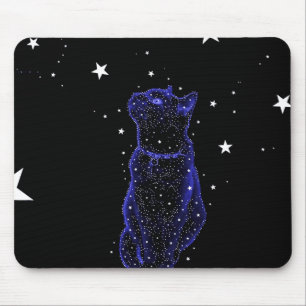 Stargazing Cat Mousepad