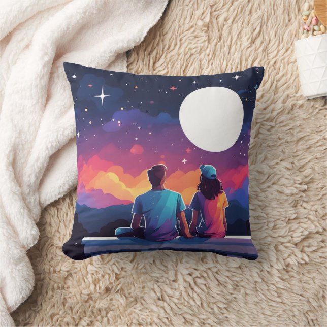 Stargazing Couple Cushion (Blanket)