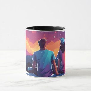 Stargazing Couple Mug