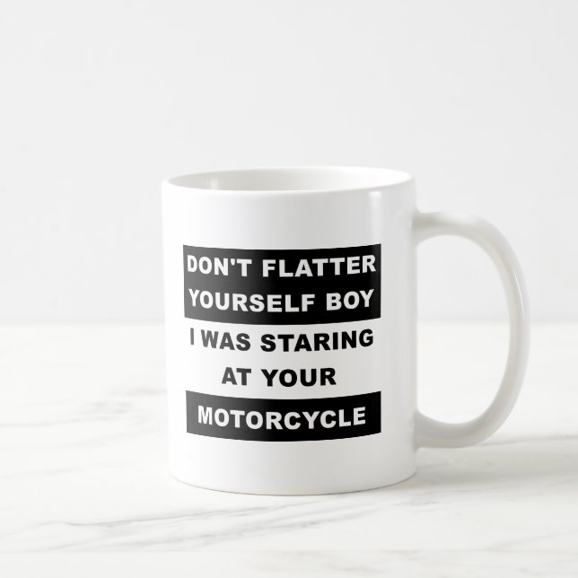 Staring at Your Motorcycle Funny Mug (Right)