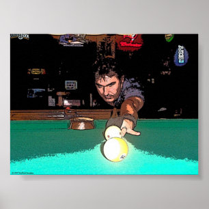 Staring Down The 9 Ball Poster