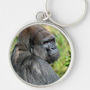 Staring Gorilla Keychain