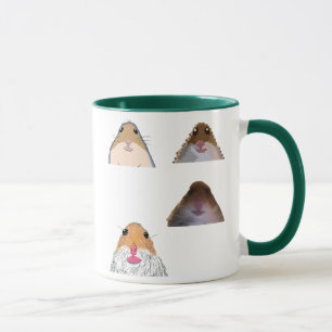Staring Hamster Funny Meme Mug Memes Set