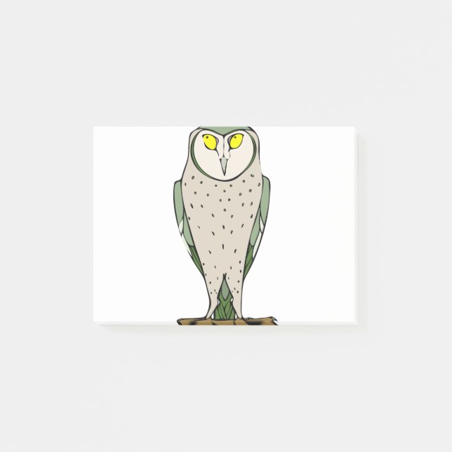 Staring Owl Post-it Notes (Front)