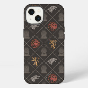 Stark, Lannister, Targaryen, Iron Throne Pattern iPhone 13 Case