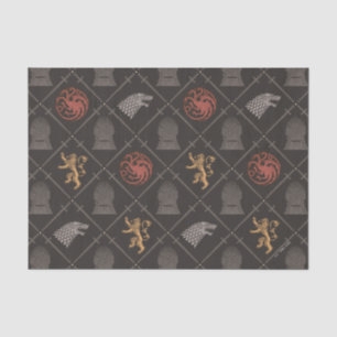 Stark, Lannister, Targaryen, Iron Throne Pattern Tissue Paper