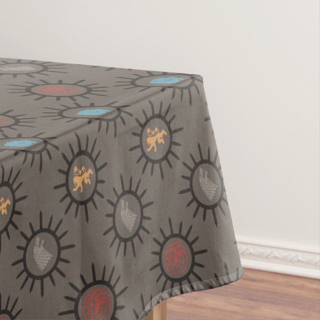 Stark, Lannister, Targaryen, Night King Pattern Tablecloth (In Situ)