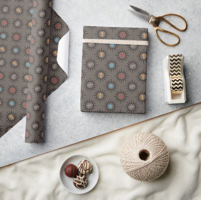 Stark, Lannister, Targaryen, Night King Pattern Wrapping Paper (Crafts)