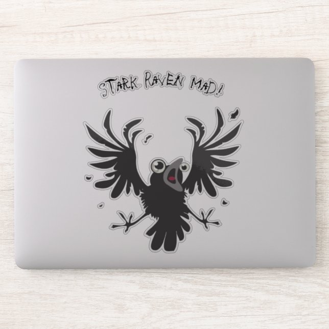 Stark Raven Mad Crazy Old Birb Raven (Computer)