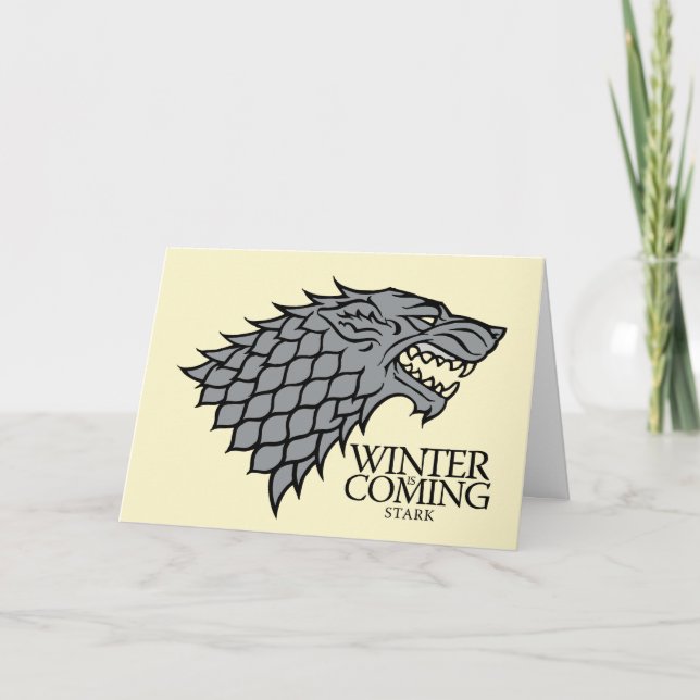 Stark Sigil - Winter Is Coming Card (Front)