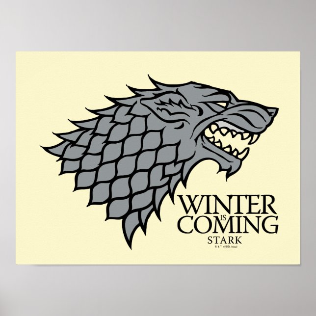 Stark Sigil - Winter Is Coming Poster (Front)