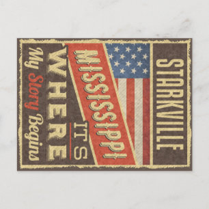 Starkville Mississippi Postcard