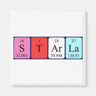 Starla periodic table name magnet