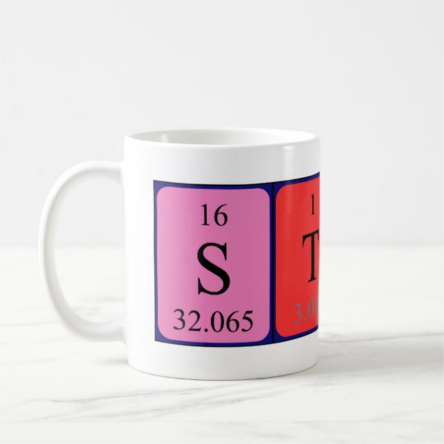 Starla periodic table name mug (Left)