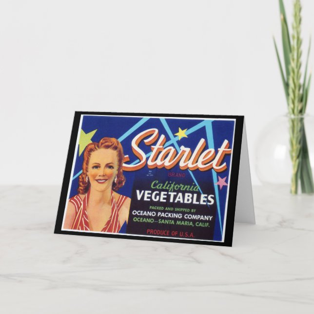 Starlet Vegetables - Greeting Card (Front)