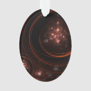 Starlight Abstract Art Acrylic Oval Ornament