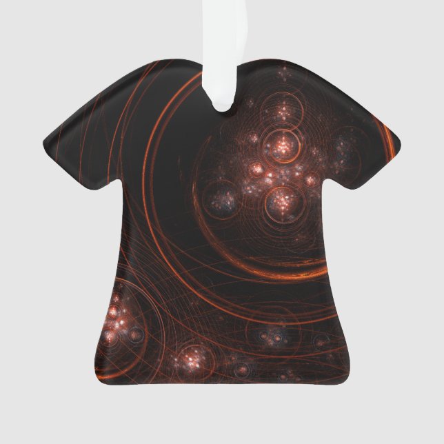 Starlight Abstract Art Acrylic Shirt Ornament (Front)