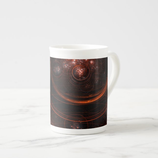 Starlight Abstract Art Bone China Mug (Front Right)