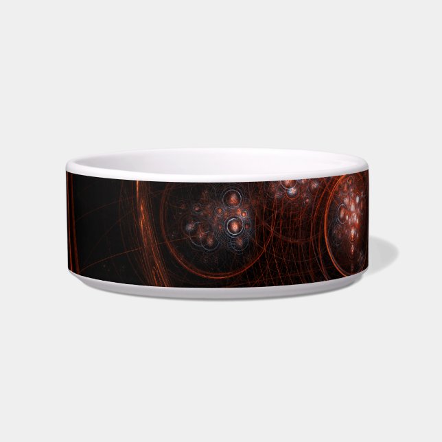 Starlight Abstract Art Cat Bowl (Front)