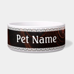 Starlight Abstract Art Dog Bowl