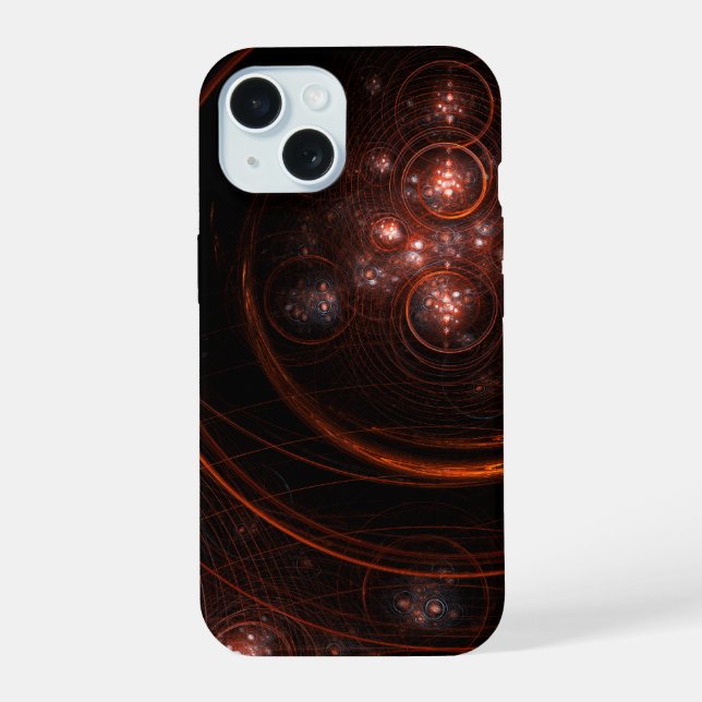 Starlight Abstract Art iPhone 15 Case (Back)