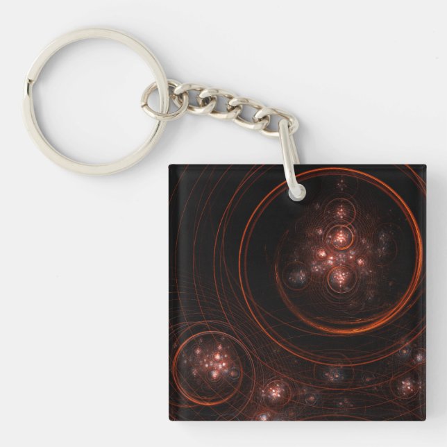 Starlight Abstract Art Key Ring (Front)