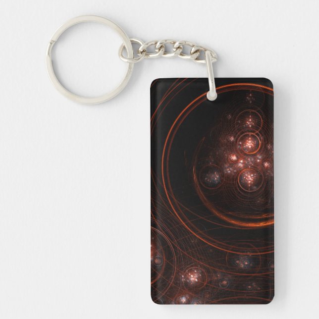 Starlight Abstract Art Key Ring (Front)