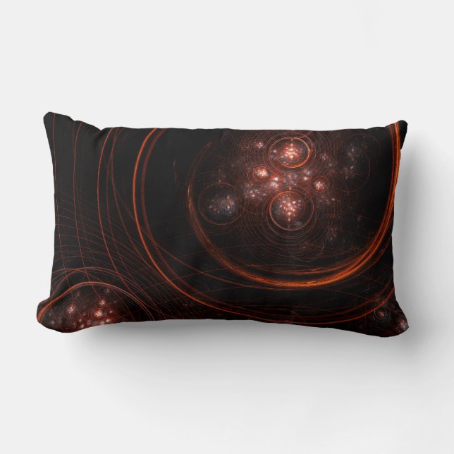 Starlight Abstract Art Lumbar Pillow (Front)