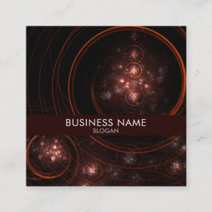 Starlight Abstract Art Professional Square Business Card