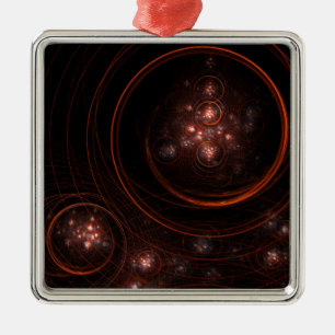 Starlight Abstract Art Square Metal Tree Decoration