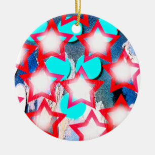 Starlight art ceramic ornament